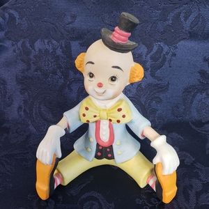 Lefton VTG China Hand Painted Clown 1984 Colorful Figurine #04266 Collectible